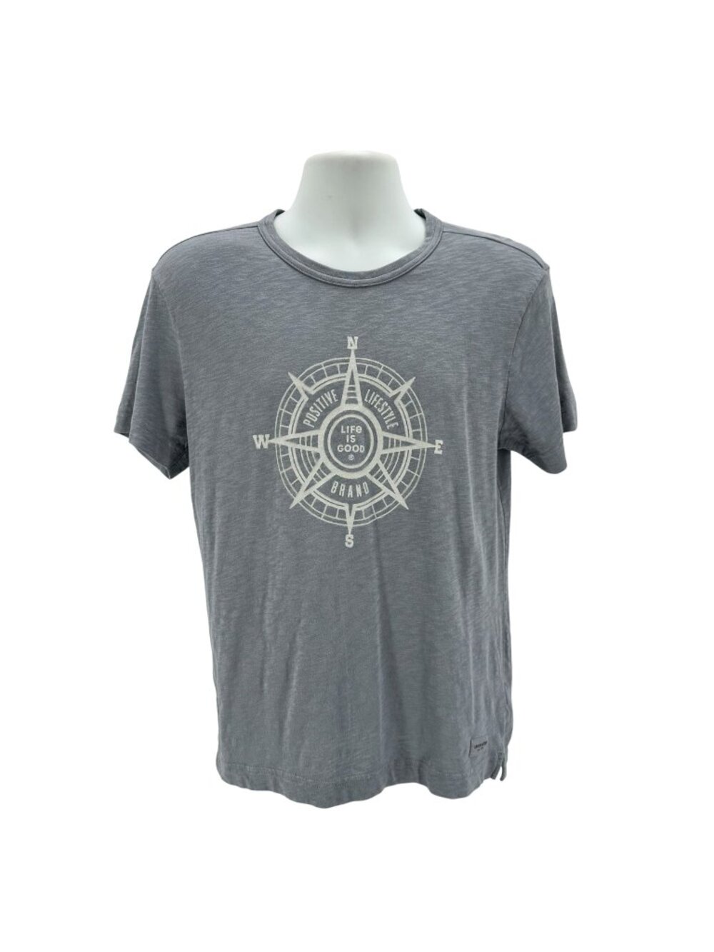 Life Is Good Mens Small Shirt Slub Tee Compass Positive Lifestyle Brand Graphic